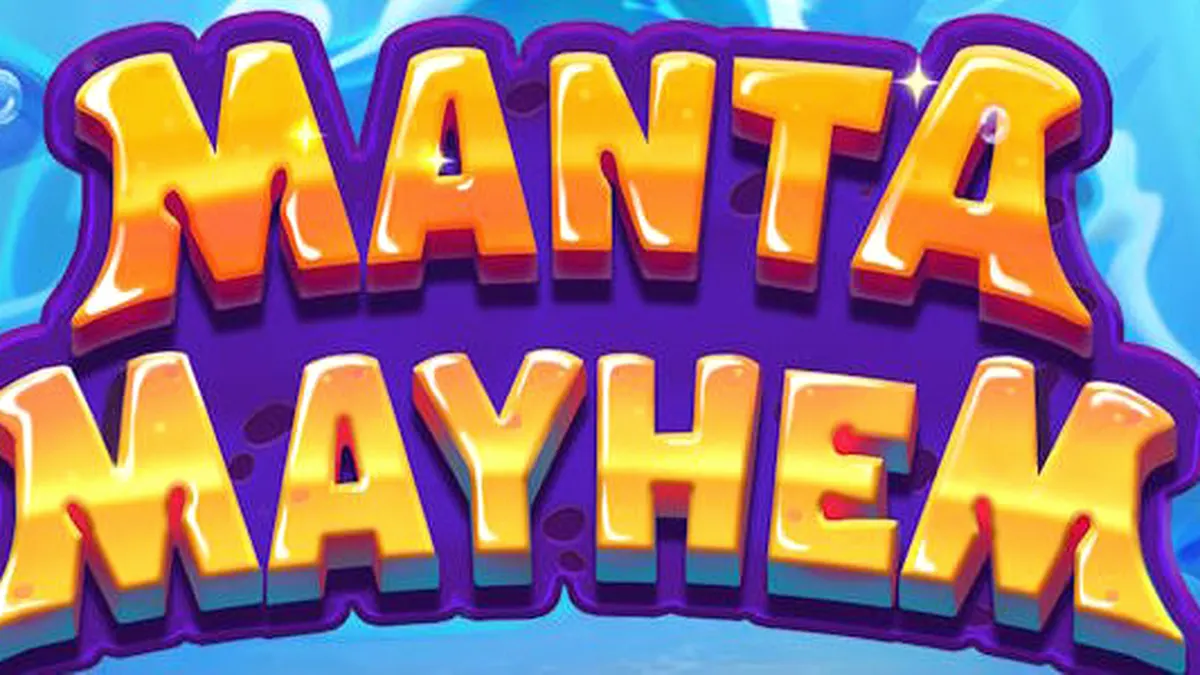 Cena subaquática colorida com personagens de Manta Mayhem